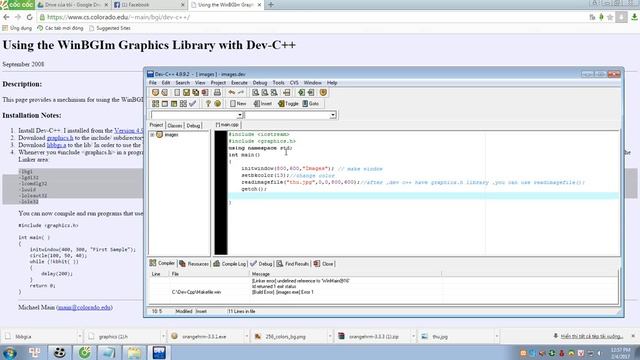 Hướng thêm thư viện graphics.h vào dev c++ смотреть онлайн