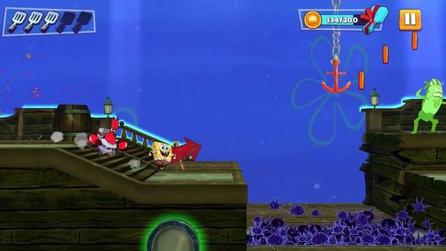 SpongeBob Patty Pursuit - Gameplay Walkthrough Part 15 (iOS) смотреть онлайн