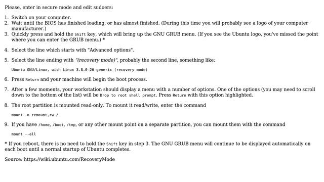 Ubuntu: Broken Sudo and no write privilige on file system (2 Solutions!!) смотреть онлайн