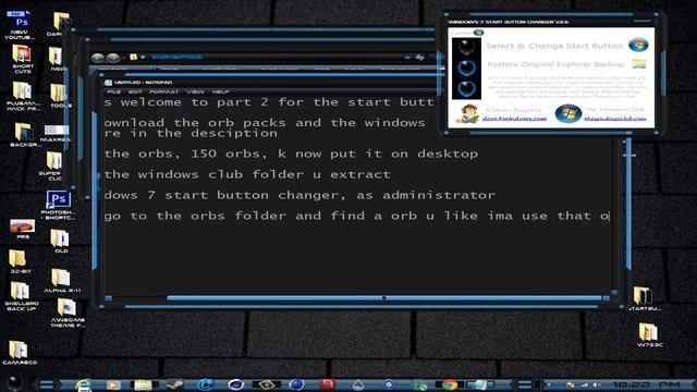 {PART 2} (CUSTOM START BUTTON) windows 7 premium смотреть онлайн