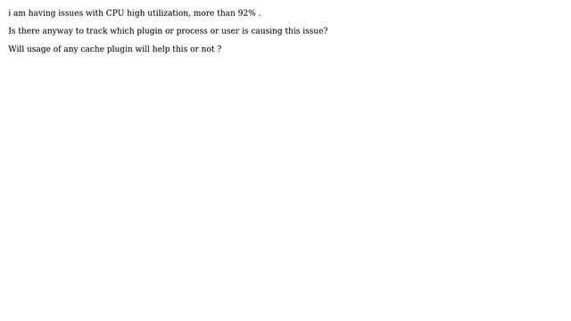 Wordpress: HIgh CPU usage - Will using cache plugins help смотреть онлайн