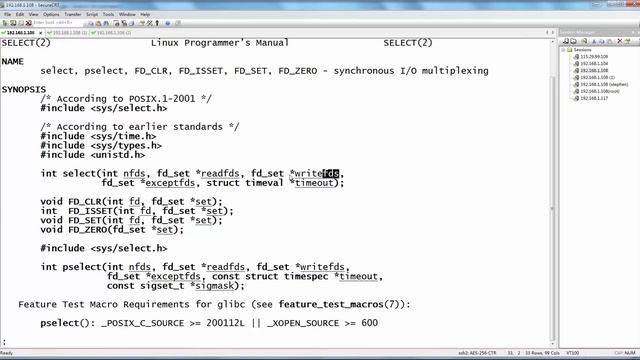 IO复用select的例子 上半部分 嵌入式Linux网络编程基础 麦子学院 смотреть онлайн