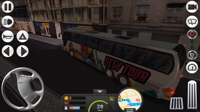 Coach Bus Simulator - City Tour Bus #2 - Android Gameplay FHD смотреть онлайн