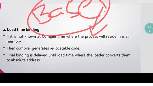 Load time binding/Operating system/OS/BCA/BSC IT смотреть онлайн