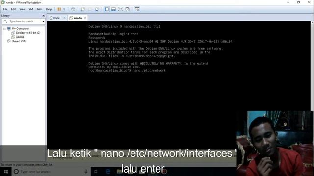 Instalasi Debian9 CLI dan Konfigurasi ip address di vmware смотреть онлайн