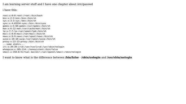 DevOps & SysAdmins: difference between /bin/false and /sbin/nologin смотреть онлайн