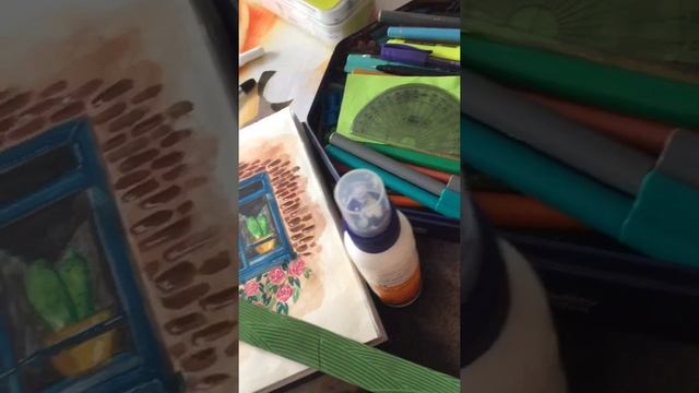 A girl looking through the window смотреть онлайн