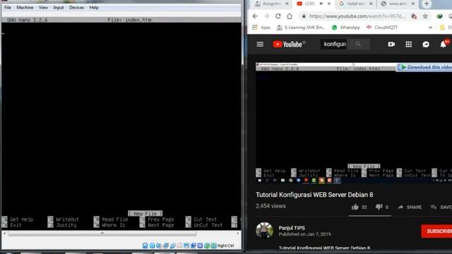 KONFIGURASI WEB SERVER & DNS SERVER Debian 8 | TUGAS смотреть онлайн