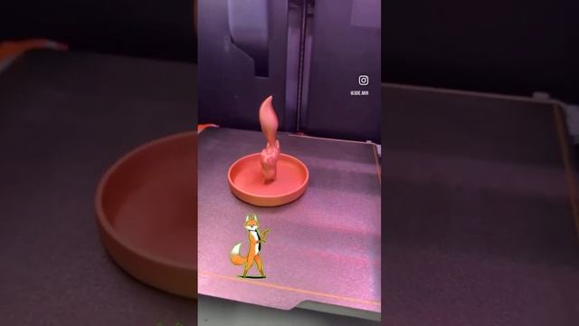 A fox for jewelry #3dprinting #3дпечать #3дпринтер #3dprint #timelapse #timelapse #bambulab смотреть онлайн