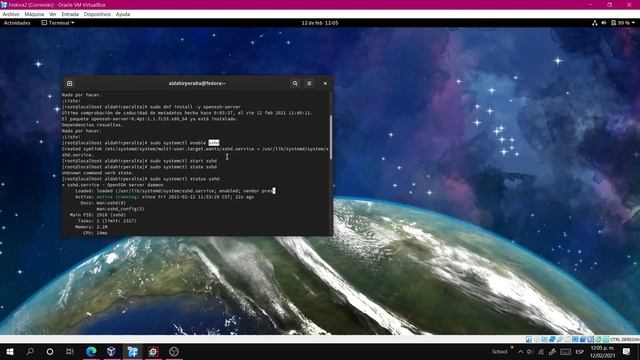 Conexión SSH Fedora смотреть онлайн