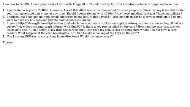 Ubuntu: PGP key: length, multiple identities, smart card смотреть онлайн