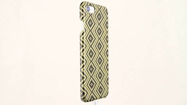 📲 iPhone 8 HANDMADE Jackquard Yellow Carbon Fiber+Aramid Fiber case by DUNCA 🔖 смотреть онлайн