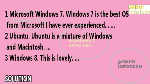 Which OS is best for PC | Windows 10 | Qaiser Infotech смотреть онлайн
