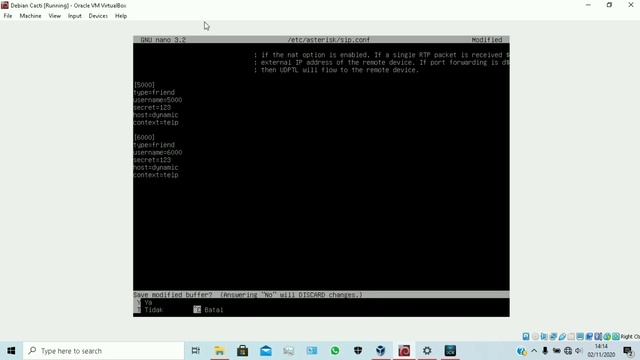 Server PBX softswitch menggunakan asterisk di debian 10 смотреть онлайн