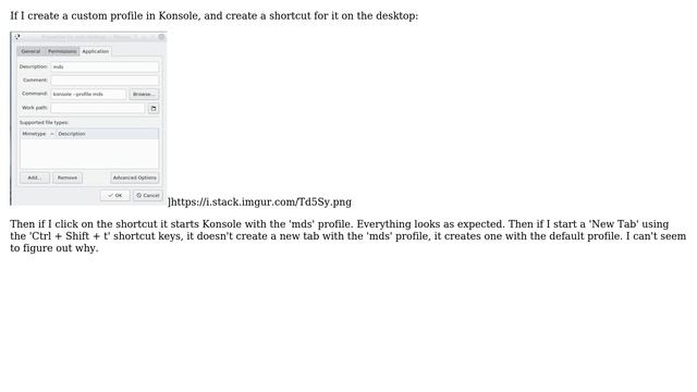 Unix & Linux: Ctrl + Shift + t doesn't use current profile when creating a new session in Konsole смотреть онлайн