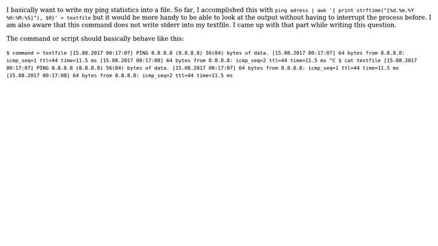 Unix & Linux: How do I both output stdout and stderr and write them into a file? смотреть онлайн