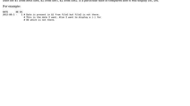Unix & Linux: Compare the similar file and not similar files display below output in awk? смотреть онлайн