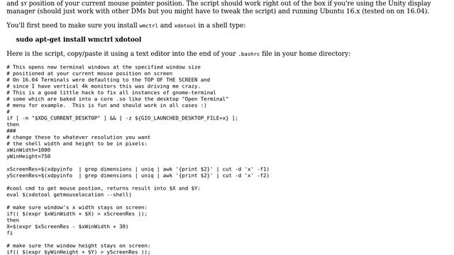 Ubuntu: How can I set gnome-terminal's X and Y startup position? (2 Solutions!!) смотреть онлайн