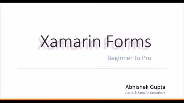 1-1 Xamarin Forms - Beginner to Pro - Introduction to Series смотреть онлайн