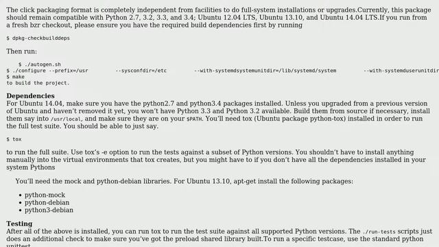 Ubuntu: How can I add custom dependencies to Click packages? смотреть онлайн