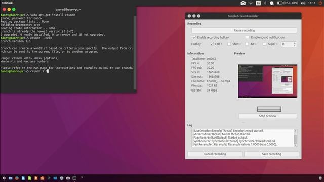 Crunch Quick look ( Installation and Basic usage ) смотреть онлайн