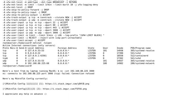 Unix & Linux: 18.04: won't open or forward ports on locally run and networked Ubuntu Server смотреть онлайн