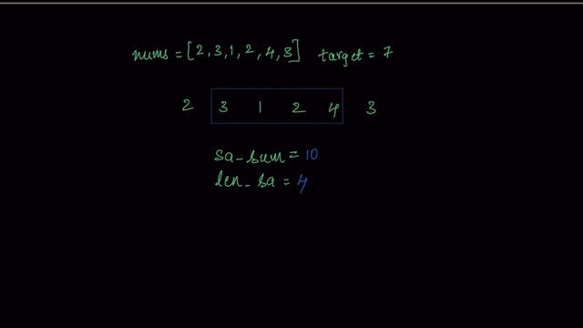 Minimum Size Subarray Sum | Sliding Window | Python | LeetCode 209 | Top Interview 150 смотреть онлайн