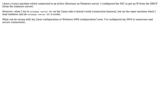 Connect Linux machine to a windows active directory смотреть онлайн