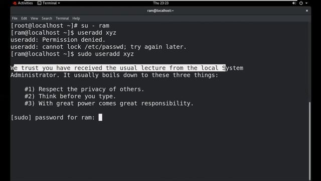 #10 Linux - Redhat ACL (Access Control Lists) | SUDO (Super User Do) | Jr. Eternals смотреть онлайн
