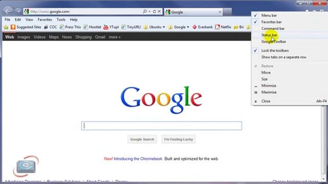 Enabling IE 7-8 style menus in Internet Explorer 9 смотреть онлайн