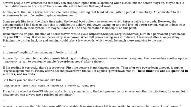 Configure linux laptop to switch off screen but otherwise remain running when lid closed смотреть онлайн