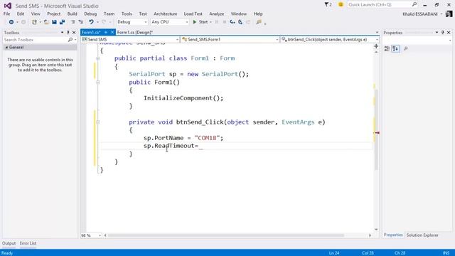 استخدام Serial Port وتقنية AT Command لإرسال رسائل SMS بلغة سي شارب смотреть онлайн
