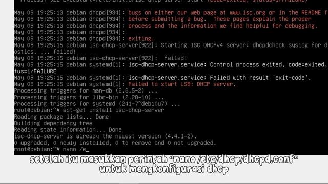 KONFIGURASI DHCP DEBIAN 10 смотреть онлайн