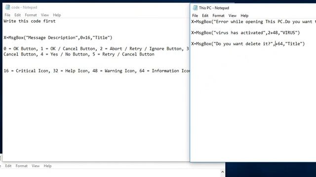how to make fake virus using notepad (link in description) смотреть онлайн
