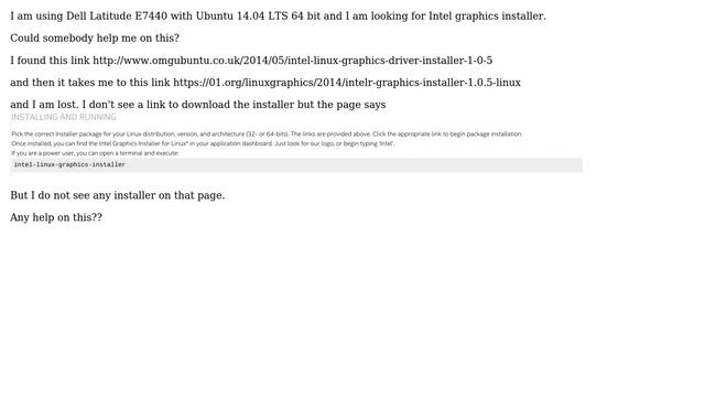 Ubuntu: Intel graphics installer for Ubuntu 14.04 смотреть онлайн