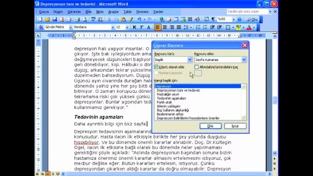 Microsoft Word 2003: Çapraz Başvuru смотреть онлайн