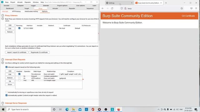 How To Configure Burp Suit In Windows #burpsuit #ethicalhacking #windows #kalilinux