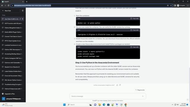 How to use an older version of GLIBC in python anaconda смотреть онлайн
