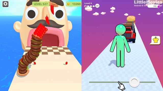 Sandwich Runner | ScaleMan - All Level Gameplay Android,iOS - NEW APK UPDATE смотреть онлайн