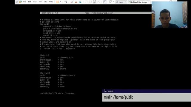 Kofigurasi File Server Debian 9 | Konfigurasi Samba смотреть онлайн