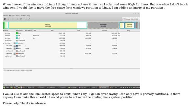 Ubuntu: Creating a new linux partition to the left of linux partition смотреть онлайн