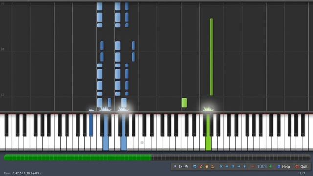 Battlefield 1942 - Title Theme: Piano (Synthesia) смотреть онлайн