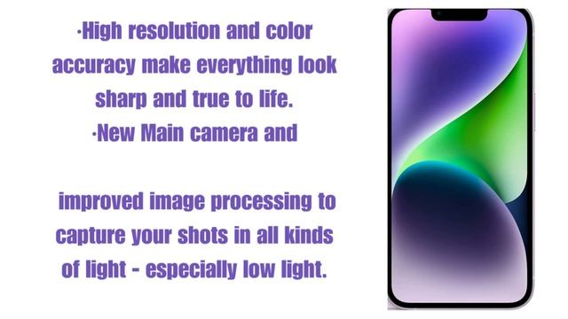 Apple IPhone 14, 128GB, Purple Color - Unlocked