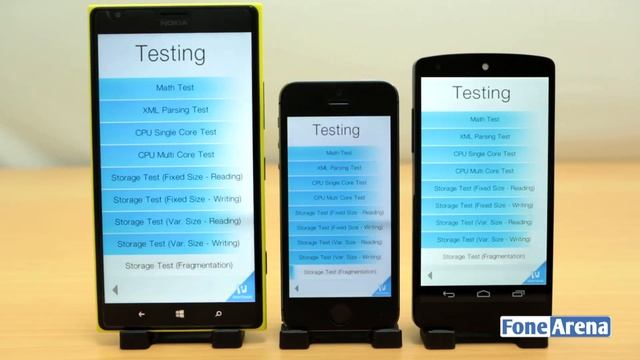 Basemark OS II Benchmark - Nokia Lumia 1520 Vs Apple iPhone 5s Vs Google Nexus 5 смотреть онлайн