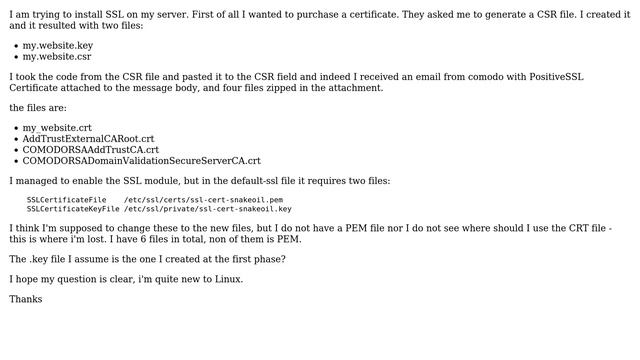 Unix & Linux: Need Explanations About SSL Issue And Installation Process (2 Solutions!!)