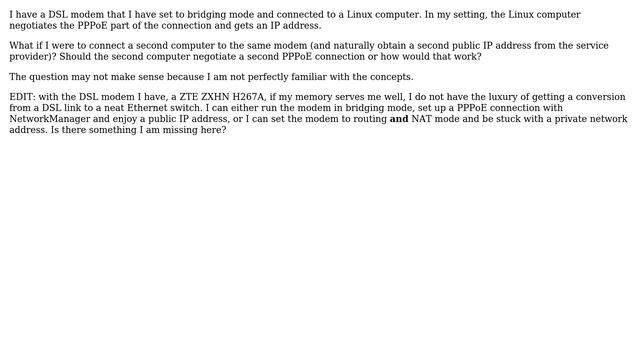 Understanding DSL: Multiple PPPoE Connections