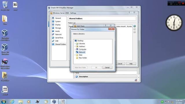 How to share network folder in VM Virtualbox смотреть онлайн