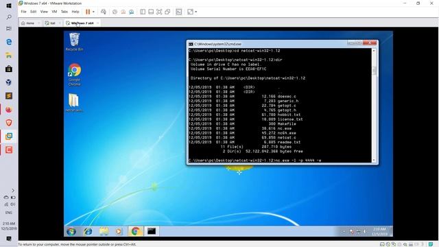 Showing the netcat reverse shell tool linux-windows. смотреть онлайн