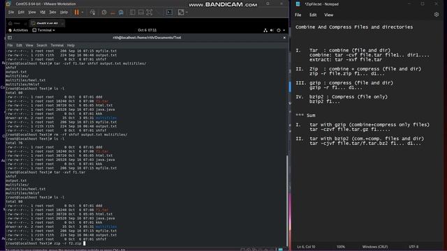 Combine and compress files and directories on CentOS Tar Zip Khmer смотреть онлайн