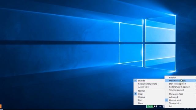 Transparent Taskbar In Windows 10 смотреть онлайн